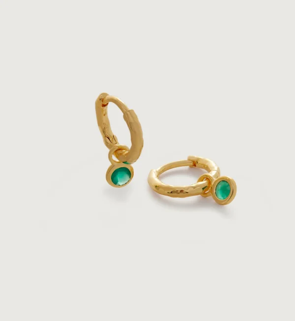 Gemstone Mini Huggie Earrings