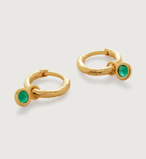Gemstone Mini Huggie Earrings