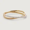 Diamond Crossover Ring