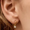 Gemstone Mini Huggie Earrings