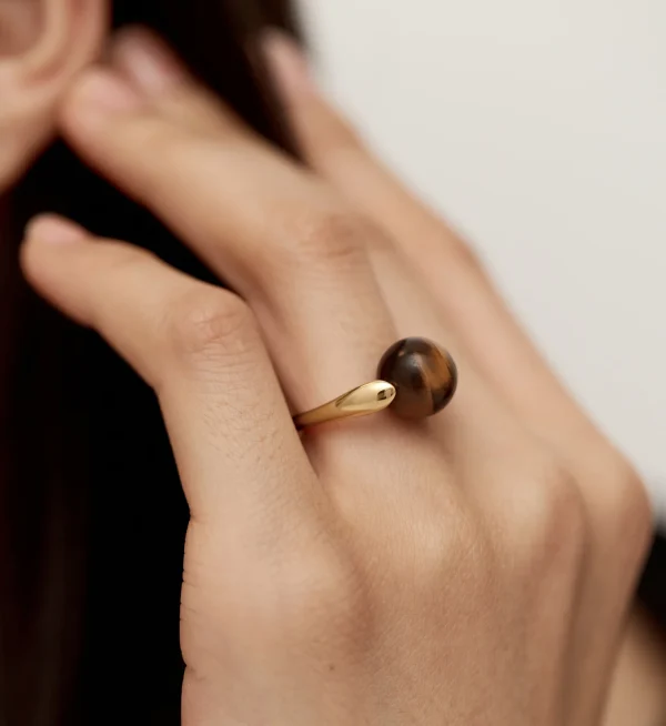Kate Young Round Gemstone Ring