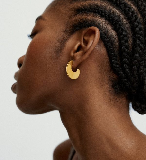 Kate Young Reversible Gemstone Hoop Earrings