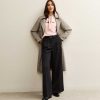 Black Belted Wide Leg Tailored Trousers Black Belted Wide Leg Tailored Trousers