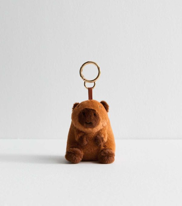 Brown Capybara Plush Bag Charm