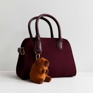 Brown Capybara Plush Bag Charm