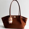 Brown Coffee Cup Plush Bag Charm