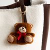 Brown Teddy Bear Plush Bag Charm