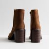 Tan Faux Suede Chelsea Ankle Boots